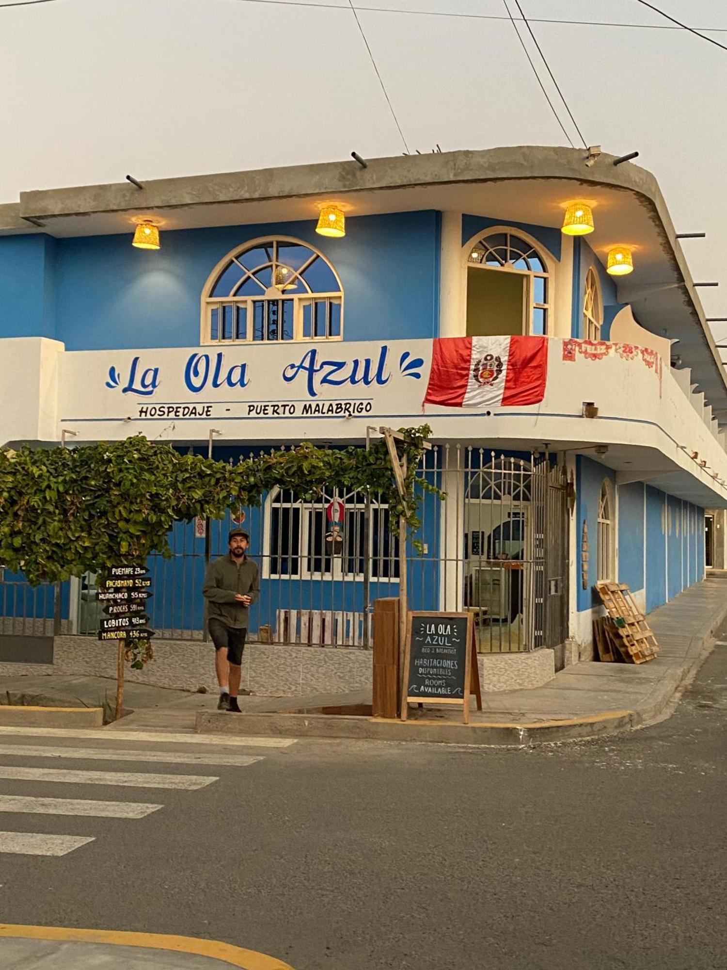 Hospedaje La Ola Azul Puerto Chicama Ngoại thất bức ảnh
